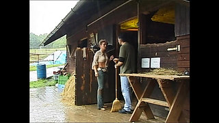The Stable Boy Wildly Fucks a Blonde City Slut