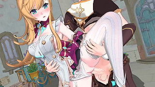 Genshin Impact- Escoffier's Sweet Cake and Lustful Sex - 3D Hentai Animation
