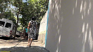 BBW Ebony Mature Picked up for Deep Anal