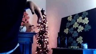Amateur striptease and Solo masturbation
