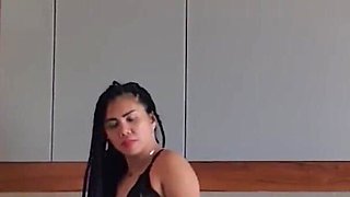 Asian Dominatrix Punishing Slave with Whip