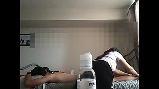 Married Latina Massage Lady slowly gives in to Monster Cock1