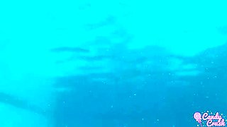 Petite Latina Teen Candy Kush Naked in Pool - Hot Solo 4K