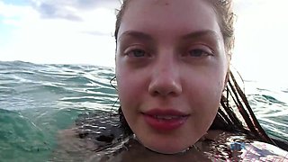 Small titted babe Monica Sweet in