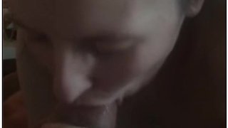 19 Yo Slut Gaggging And Drooling All Over Stepdaddys Cock And Swallowing A Huge Throatpie