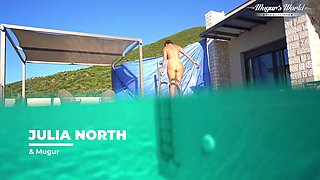 All Innate COUGAR Julia North Underwater Butt sex in the pool