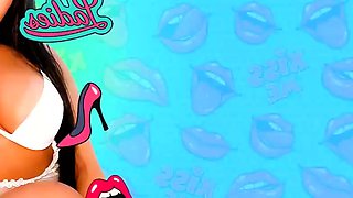 Morena sensual brasileira em punheta guiada para te