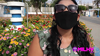 Crazy for Shopping! Girl Well Slut Fucks Bareback for Money 2 Days Before Quarantine