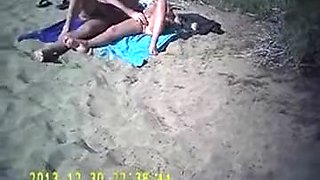 Showing his wife on the Maspalomas beach