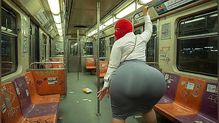 Big Ass Secretary Has Her Butt Touched by Stranger on the Metro