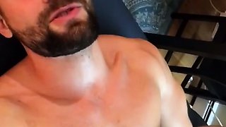 Solo masturbation and gay climax