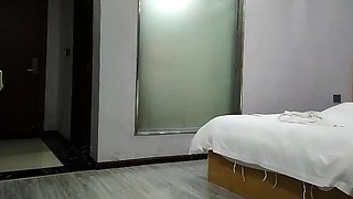 Cute teen captured by hidden cam in massage room