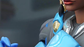 Pharah From Overwatch - Gym Training Session Blowjob & Wild Anal Fuck with Facial Ending 3D Animation