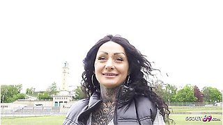 Mia Roux And Deutsche Amateure - First Anal Sex For Big Tits Tattoo Model At Pickup Casting