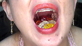 Swallowing Large Gummy Bears, Putting Them in the Vagina