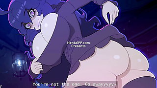 Halloween Animation ( Uncensored ) Busty MILF Play With Big Cock ( ANIME )