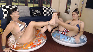 Lesbian Tube Deflating Contest Inflatables