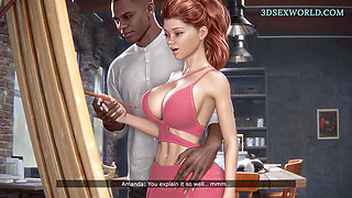 Kinky Wife Cheating her Husband with BBC Instructor (Realistic 3D Sexgame)