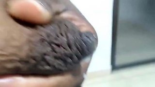 Ebony MILF Squirts Milk from Her Big, Dark Nipples