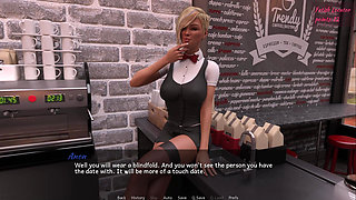 FetishLocator part 3. I make a girl try another girl blondfolded. She cums so quick
