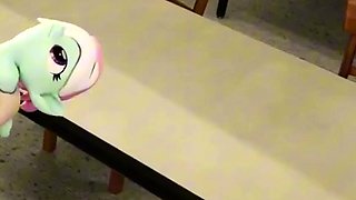 Sexy futa teacher gets monster cock anal