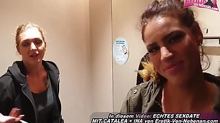 Threesome Cum Walk In Shopping Center After Changing Room