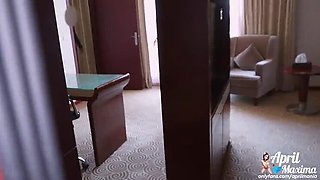 Petite Asian Teen Cheats with BBC DP While Hubby's Away - April Maxima