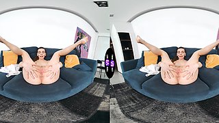 Arina Shy plays with her pussy in a steamy virtual reality scene.