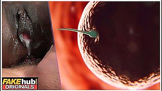 Ebony Mystique - Accidental Creampie Makes Ebony Milf Pregnant - Oops!