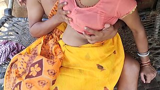 Villege aunty fucking young boy outdoor HD video